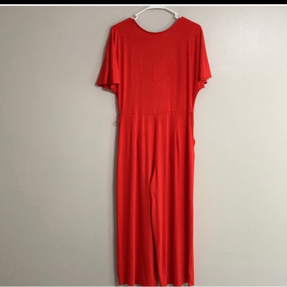 Boden Cropped Wide Leg Jumpsuit. 
Made from soft material that drapes elegantly.